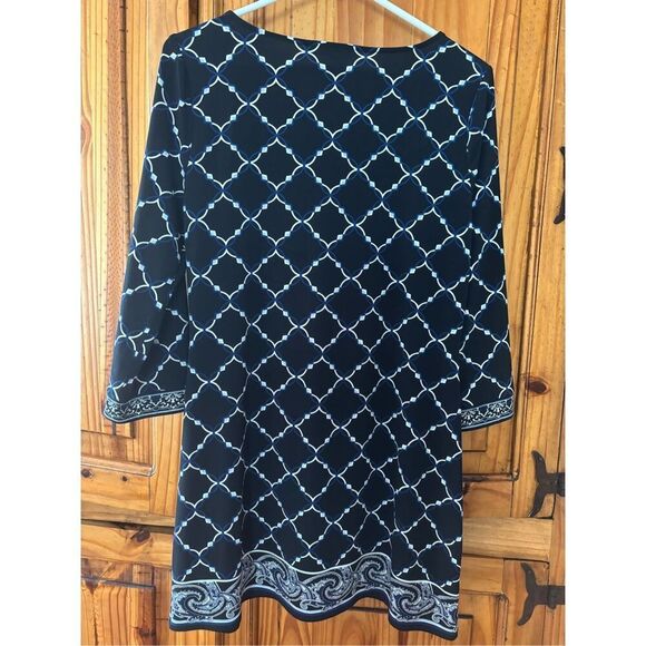 WHBM Shift Dress with Embroidery Around the Neckline - Picture 5 of 7